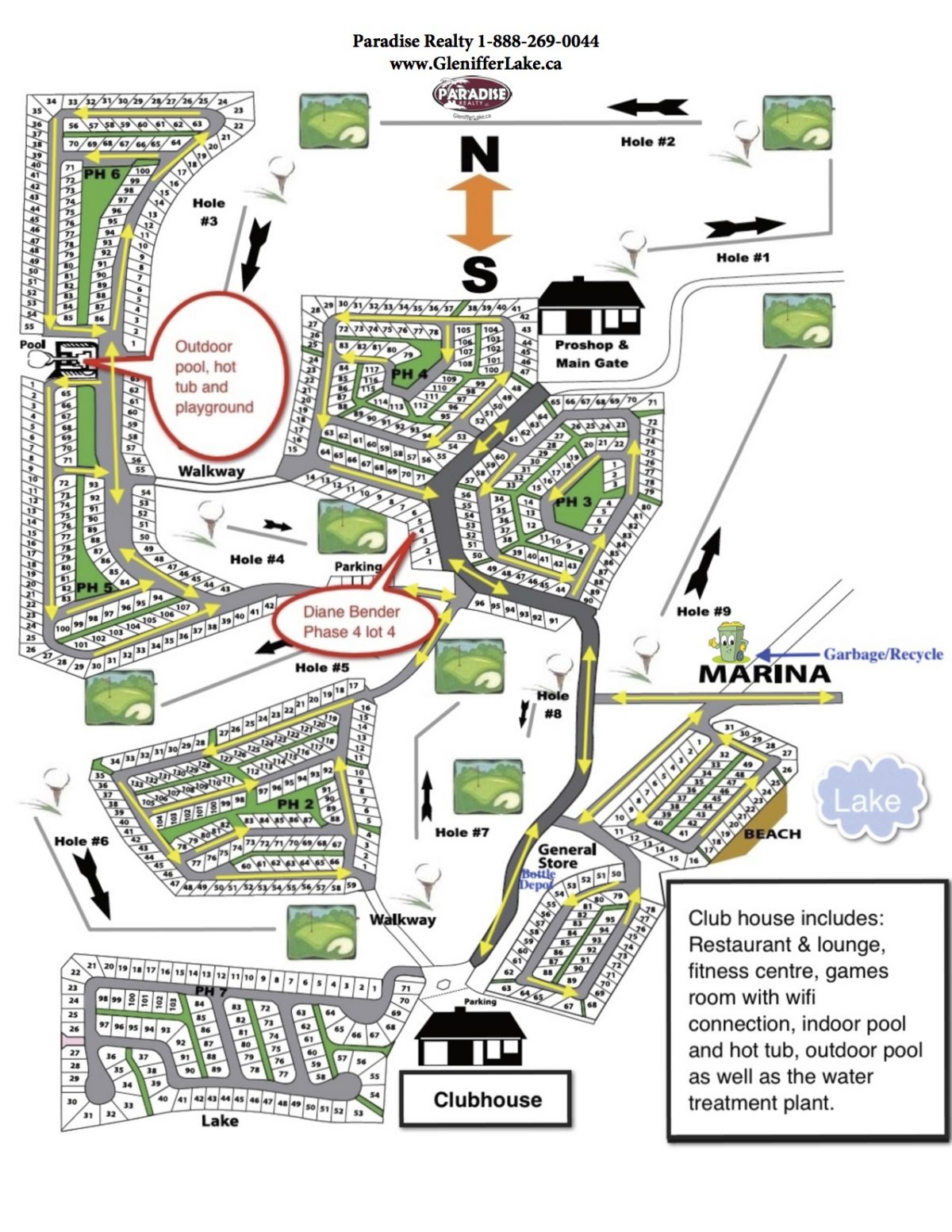 Resort Map Gleniffer Lake Properties Alberta, Lake Lots, Cabins for